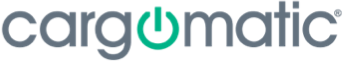 Cargomatic logo: the word "cargomatic" in gray and teal, with a green power button symbol.